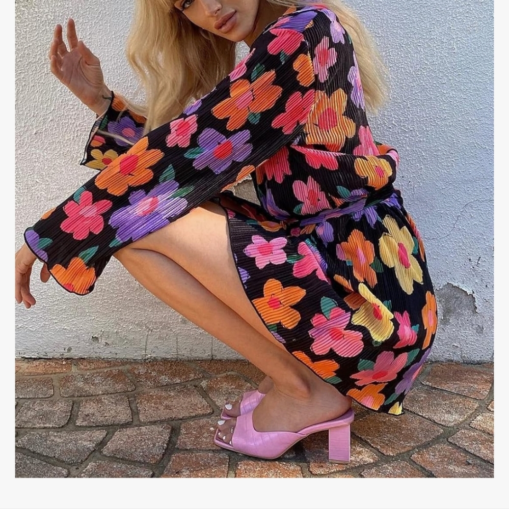 Abyovrt Floral Dress
